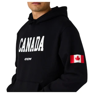 Bluza męska CCM  Flag Hood Team CAN Black