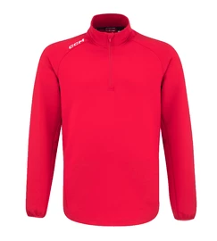 Bluza męska CCM LOCKER ROOM FLEECE 1/4 ZIP red