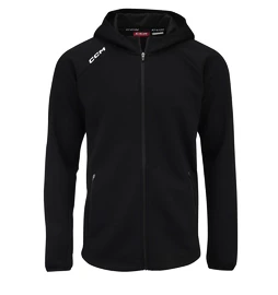 Bluza męska CCM LOCKER ROOM FLEECE FULL ZIP HOODIE Black