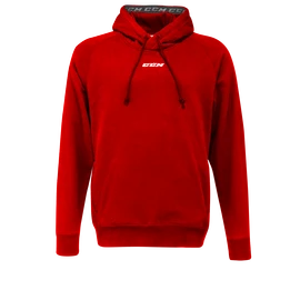 Bluza męska CCM Team Fleece Pullover Hoodie Red