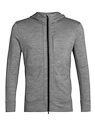 Bluza męska Icebreaker  Quantum III LS Zip Hoodie Metro/Black