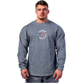 Bluza męska Nebbia NEBBIA x OLYMPIA Oversized Pullover SIGNATURE 797 blue