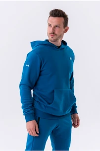 Bluza męska Nebbia  Pull-over Hoodie with a Pouch Pocket 331 blue