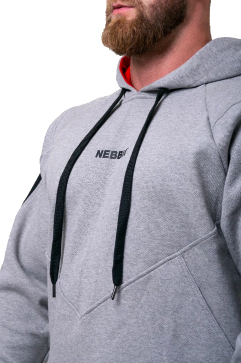 Bluza męska Nebbia  Unlock the Champion hoodie 194 light grey