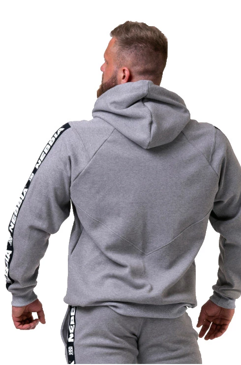 Bluza męska Nebbia  Unlock the Champion hoodie 194 light grey XXL