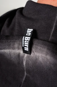 Bluza męska Nebbia  Washed-off Zip Up Hoodie GYM BRO Black M