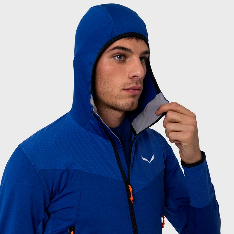 Bluza męska Salewa  Agner Hybrid PL/DST FZ Hdy Electric Melange