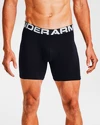 Bokserki męskie Under Armour  Charged Cotton 6in 3Pack Black