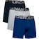 Bokserki męskie Under Armour  Charged Cotton 6in 3Pack Blue  S
