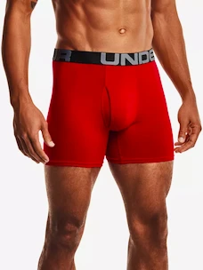 Bokserki męskie Under Armour  Charged Cotton 6in 3Pack Red  S