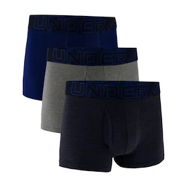 Bokserki męskie Under Armour Perf Cotton Solid 3in 3Pack Navy