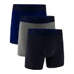 Bokserki męskie Under Armour Perf Cotton Solid 6in 3Pack Navy