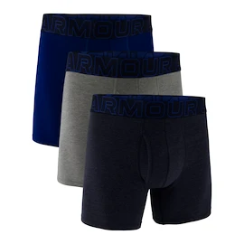 Bokserki męskie Under Armour Perf Cotton Solid 6in 3Pack Navy