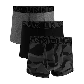 Bokserki męskie Under Armour Perf Tech Print 3in 3Pack Black