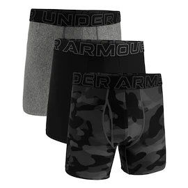 Bokserki męskie Under Armour Perf Tech Print 6in 3Pack Black