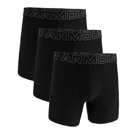 Bokserki męskie Under Armour Perf Tech Solid 6in 3Pack Black