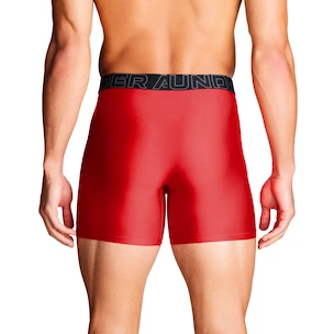 Bokserki męskie Under Armour Perf Tech Solid 6in 3Pack Red