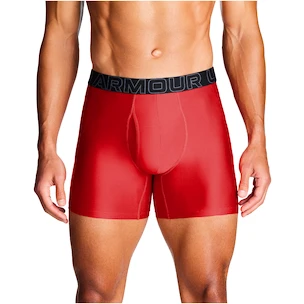 Bokserki męskie Under Armour Perf Tech Solid 6in 3Pack Red