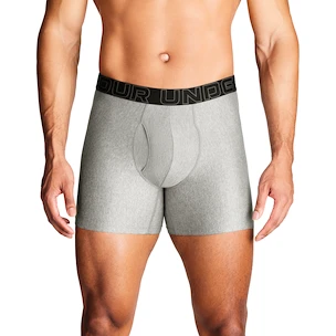 Bokserki męskie Under Armour Perf Tech Solid 6in 3Pack Steel Heather