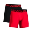 Bokserki męskie Under Armour  Tech 6in 2Pack Red