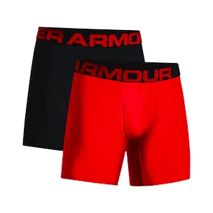 Bokserki męskie Under Armour  Tech 6in 2Pack Red  S