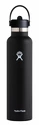 Butelka Hydro Flask  Standard Mouth Flex Straw Cap Black 24 oz (709 ml)