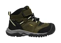 Buty outdoorowe dziecięce Keen Ridge Flex Mid Wp Dark Olive/Dusky Citron  US 12 (Kid)