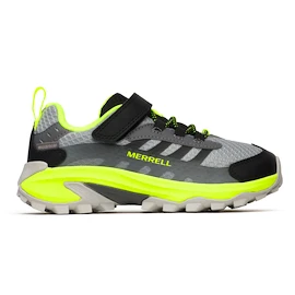 Buty outdoorowe dziecięce Merrell Moab Speed 2 Low A/C Grey/Black/Citron