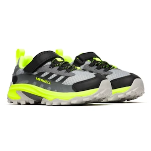 Buty outdoorowe dziecięce Merrell Moab Speed 2 Low A/C Grey/Black/Citron