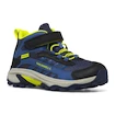 Buty outdoorowe dziecięce Merrell Moab Speed 2 Mid A/C Wtpf Navy/Hi Viz