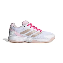 Buty tenisowe dziecięce adidas Ubersonic Kids Off White/Silver Metallic