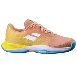 Buty tenisowe dziecięce Babolat Jet Mach 3 All Court Girl Coral/Gold Fusion