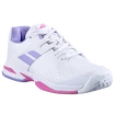 Buty tenisowe dziecięce Babolat Propulse All Court Junior Girl White/Lavender