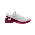 Buty tenisowe dziecięce Wilson Rush Pro Jr L White/Beet Red