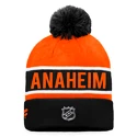 Czapka zimowa Fanatics  Authentic Pro Game & Train Cuffed Pom Knit Anaheim Ducks