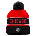 Czapka zimowa Fanatics  Authentic Pro Game & Train Cuffed Pom Knit Chicago Blackhawks