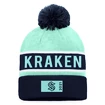 Czapka zimowa Fanatics  Authentic Pro Game & Train Cuffed Pom Knit Seattle Kraken