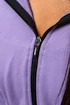 Damska bluza Nebbia Crop z kapturem ICONIC Purple