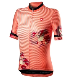 Damska koszulka rowerowa Castelli Primavera Jersey Peach Echo
