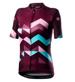 Damska koszulka rowerowa Castelli Unlimited W Jersey Sangria