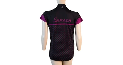 Damska koszulka rowerowa Sensor  Cyklo Dots Black M