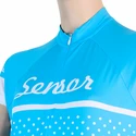 Damska koszulka rowerowa Sensor  Cyklo Dots Blue