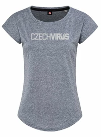 Damska koszulka sportowa Czech Virus Recycled w kolorze szarym