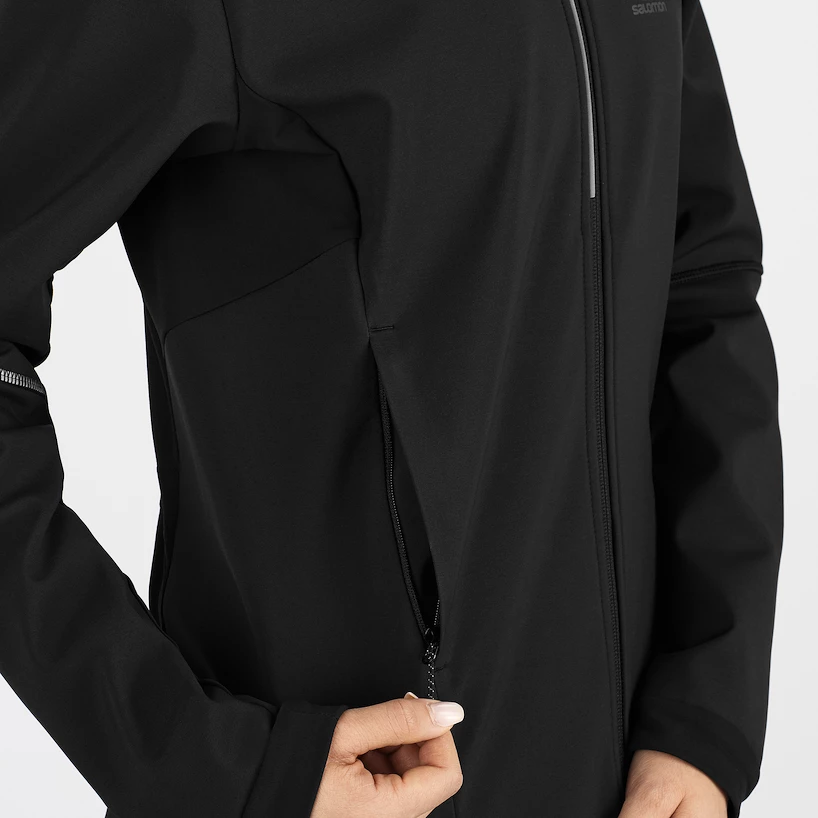 Damska kurtka Salomon  Agile Softshell Jacket Black XS