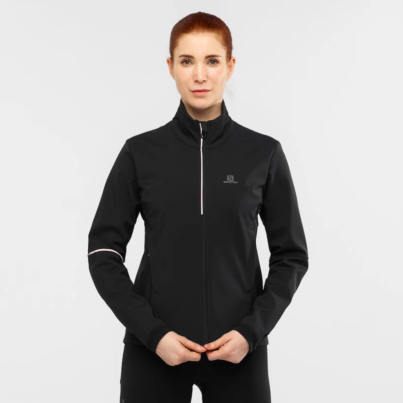 Damska kurtka Salomon  Agile Softshell Jacket Black XS