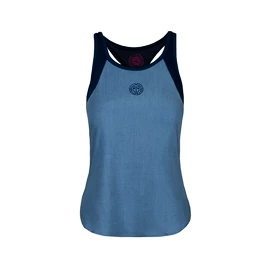 Damski podkoszulek BIDI BADU Amrei Jeans Tech Tank Dark Blue