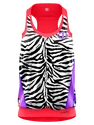 Damski podkoszulek Crazy Idea  Top Break Black/Zebra