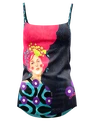 Damski podkoszulek Crazy Idea  Top Shiny Hulya Lambada
