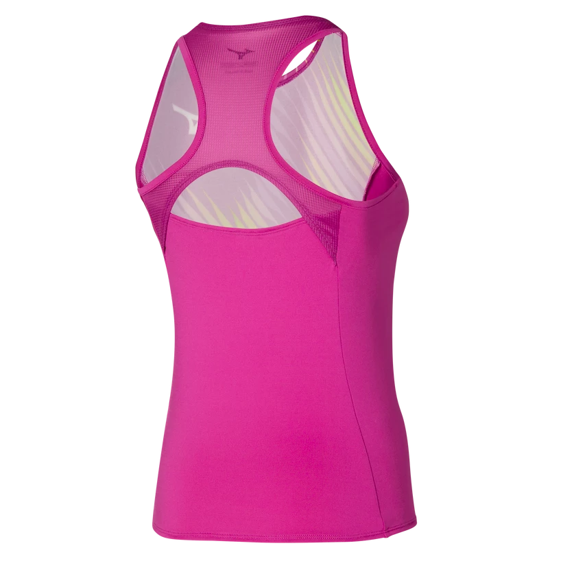 Damski podkoszulek Mizuno  Printed Tank Fuchsia fedora L