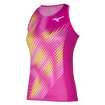 Damski podkoszulek Mizuno  Printed Tank Fuchsia fedora L